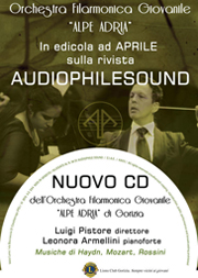 volantino che publicizza l'uscita del disco sulla rivista AudioPhileSound